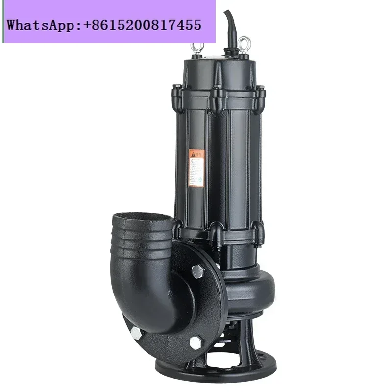 

Non-clogging sewage pump 220v high-power three-phase submersible sewage lifting pump for household engineering