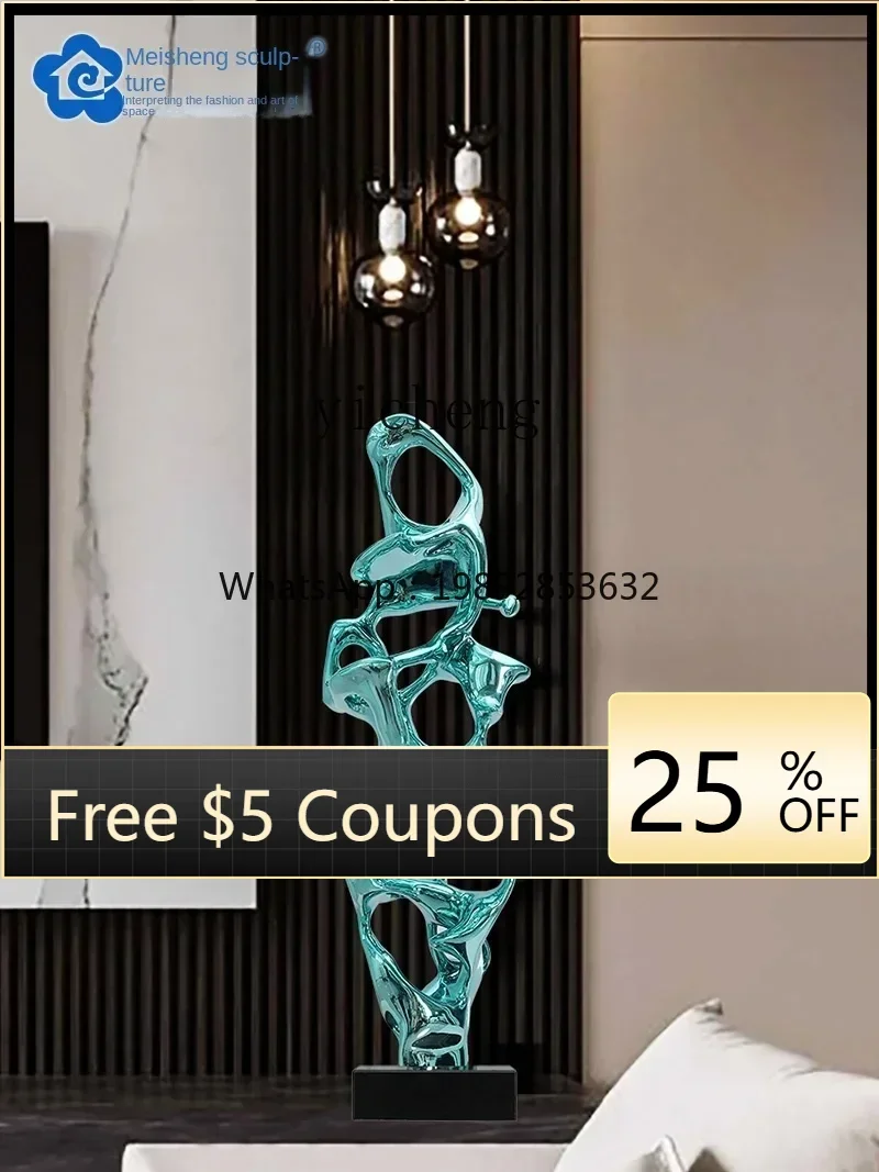 

Entrance Decoration Decoration Living Room Abstract Floor Sculpture Electroplating Craft