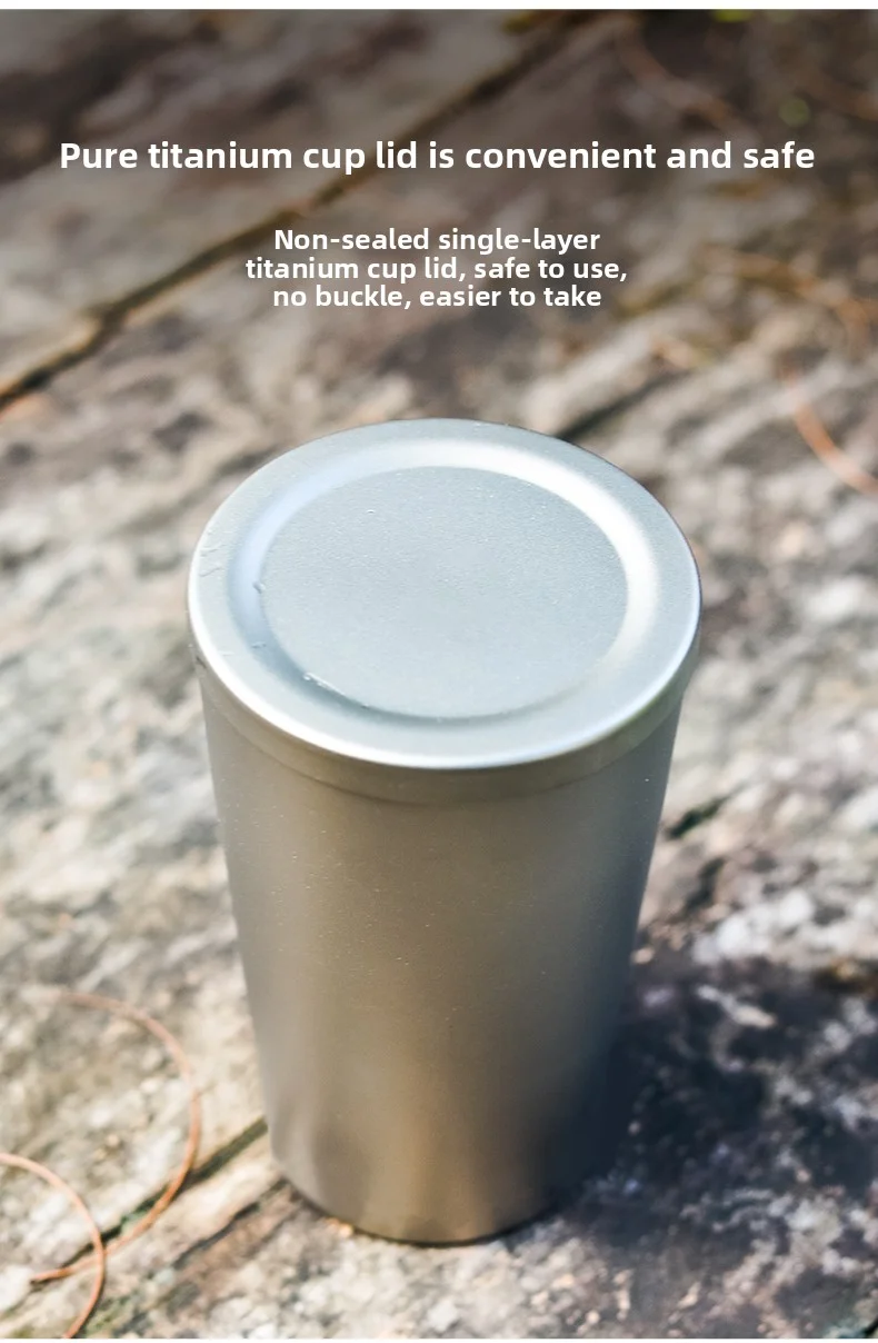 KEITH Reiner Titan Doppelwandiger Vakuumisolierter Becher 320ml Plastikfreier Becher für Kaffee Bier Büro Camping – Detail 7