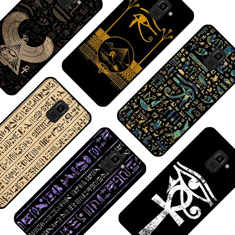 Ancient Egypt Egyptian God Horus Kemetic Heru Case For Samsung Galaxy J7 J5 J3 2017 J1 2016 A6 A8 A7 A9 J6 J4 Plus J8 2018 Cover