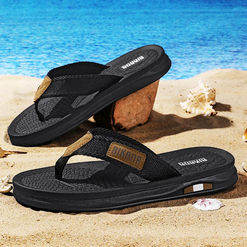 In the summer of 2025, the new flip-flops for men are designed to wear on the outside. They are anti-slip, pinch-toe, soft-soled