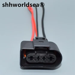 Shhworlsea 암 연료 펌프 소켓 플러그 자동 커넥터, A6 S6 C5 올로드 비틀 1J0919231, 4 핀 3.5/6.3, 1J0 919 231