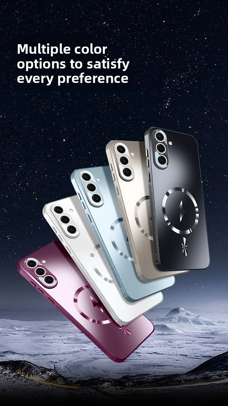 Etui na Samsung Galaxy S26 Ultra, twarde, matowe, z magnetycznym mocowaniem do ładowania bezprzewodowego, z ochroną obiektywu, tylna obudowa na Samsung S26 S25Plus. — zdjęcie produktu 2