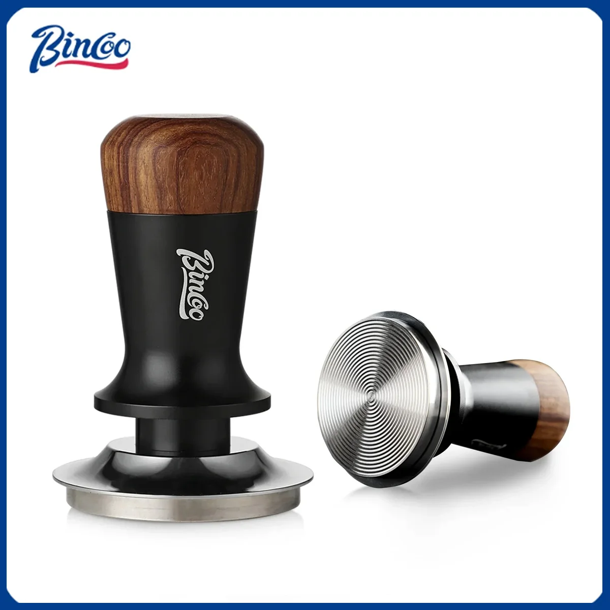 

Bincoo Pro Constant-Force Tamper , 51/58mm Precision Fit, 30LB Consistent Pressure, Professional Espresso Tool