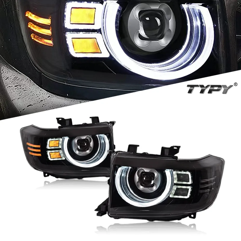 Car Headlamp For Land Cruiser LC70-LC79 2007-2020 Upgrade Modified to New Dynamic Turn Signal Car LED Headlight Assembly