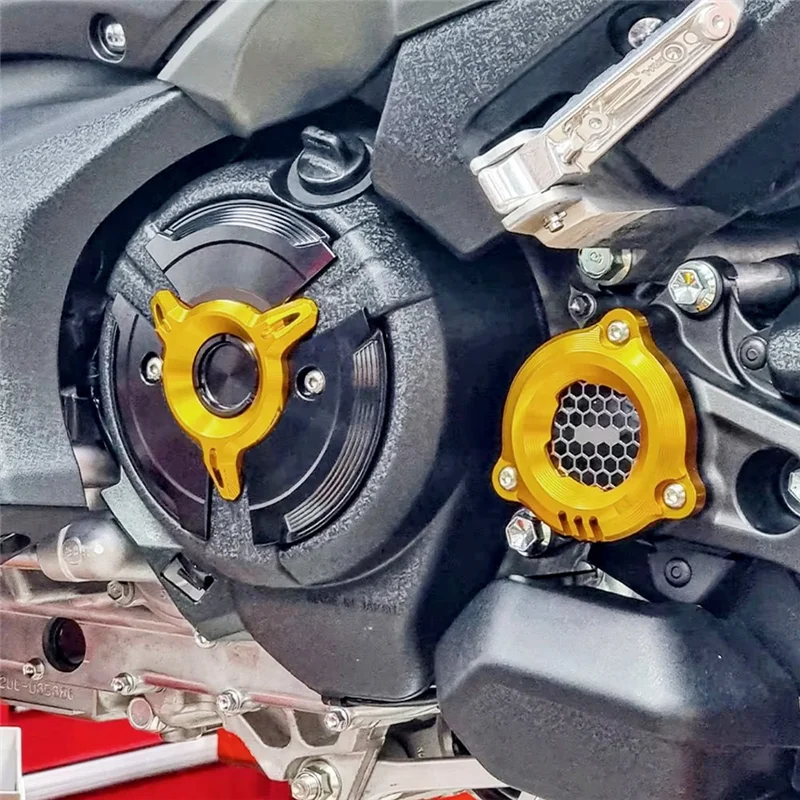 

Motorcycle Frame Slider Protector Engine Stator Cover Guard For Yamaha TMAX530 TMAX560 Gold