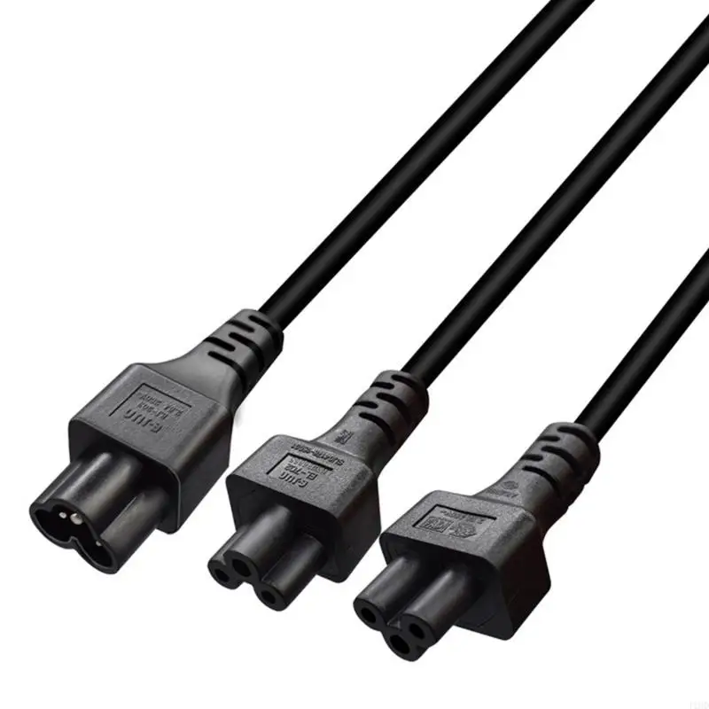 J1HD High Quality 0.3Meter To Double C5 Power Extension Cord For Multiple Devices With Stable Coppers Conductors