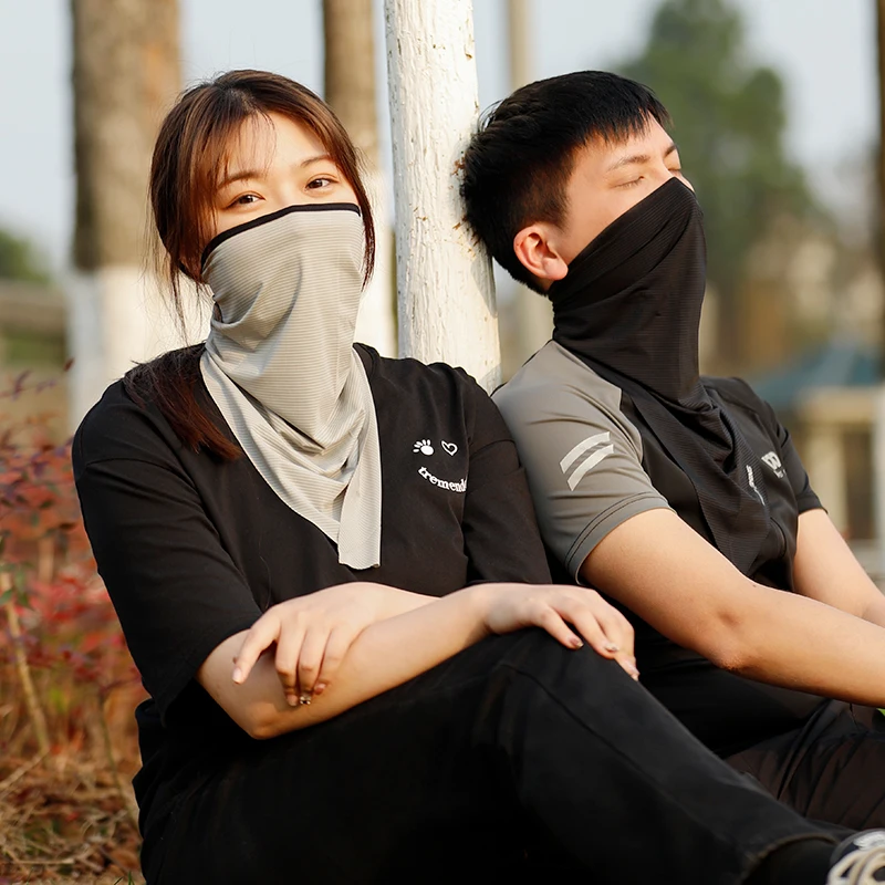 WEST BIKING High Elastic Ice Silk Triangle Neck Gaiter Multifunctional Wear Quick Dry UV Protection Unisex Cycling Sports Scarf