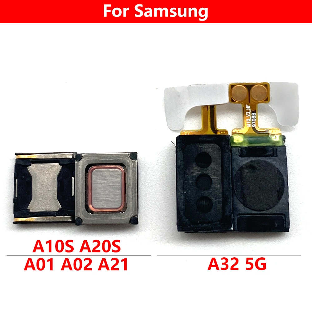 Fone de ouvido Cabo Flex para Samsung, campainha, módulo campainha, peças de reposição, alto-falante, A10S, A20S, A01, A02, A21, A32, 5G, A52, 4, 5G, A72