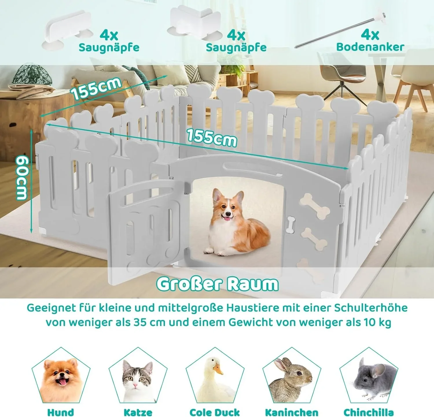 A mazon Basics Foldable Dog Pet Exercise Playpen With door Portable Dog Fence for Secure Play Outdoor Freestanding Dog Gate pen