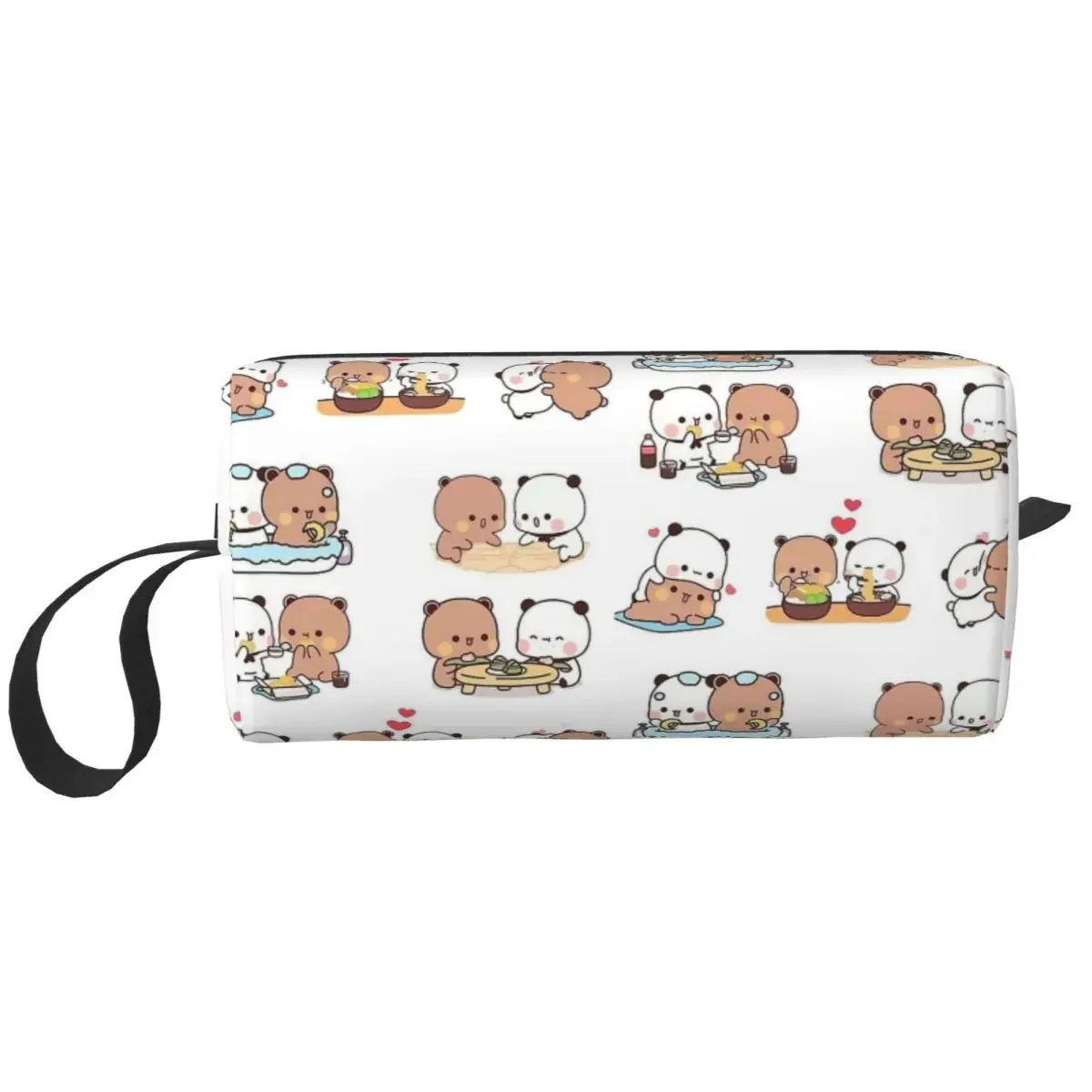 

Милая косметичка Brownie Bear, сумка на молнии, Mochi, персиковый кот, косметичка, дорожная косметичка для туалетных принадлежностей, сумка для хранения, большая вместимость