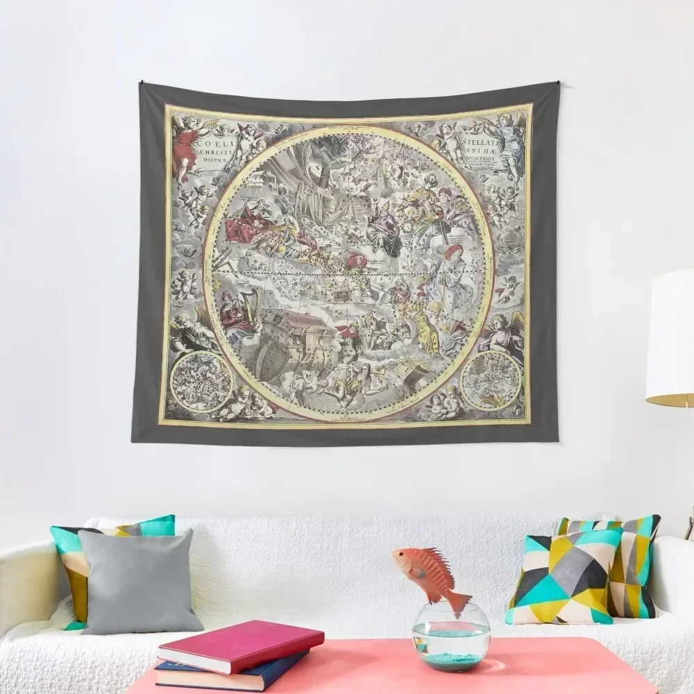 

Andreas Cellarius Vintage Constellation Map Tapestry Hanging Wall Art Mural Decorations For Room Room Decor Aesthetic Tapestry