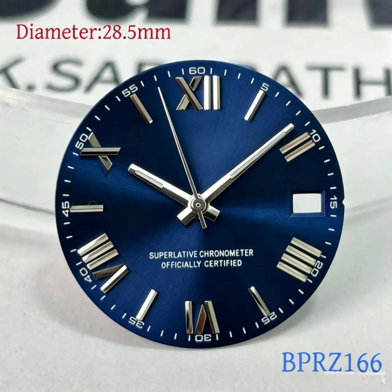 28.5mm NH35 S logo dial high-quality products  Roman number dial suitable for nh35 nh36  movement watch accessories repair tools
