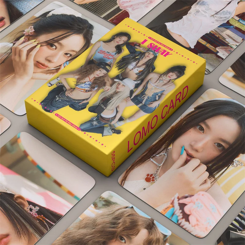 KPOP 55PCS Gidle July New Album [I SWAY] LOMO Card (G) I-dle Photo Card YUQI MINNIE High Quality HD Fan Favorite Gift Postcard