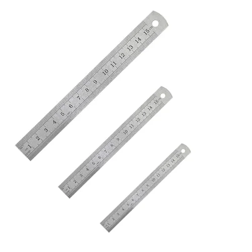 

150mm/300mm Metal Scale Stainless Steel Straight Ruler Measuring Stationery Drafting Accessory Hand Tool School Office Supplies