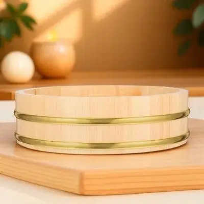 

Wooden Bowl Natural Restaurant Containers Kitchenware Food Food Sushi Bucket Mixing Mixing Rice Bucket Small Box