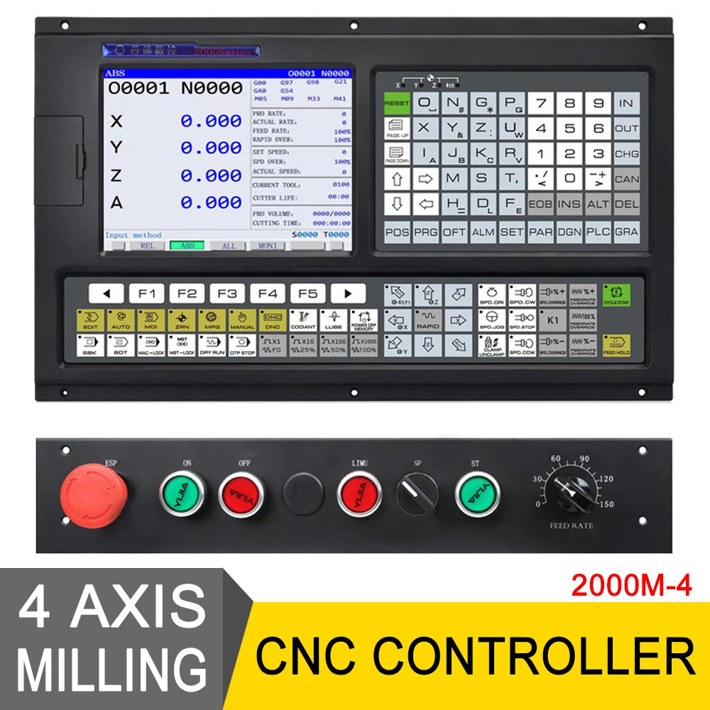 

plc programmable logic controller 4-axis milling machine controller