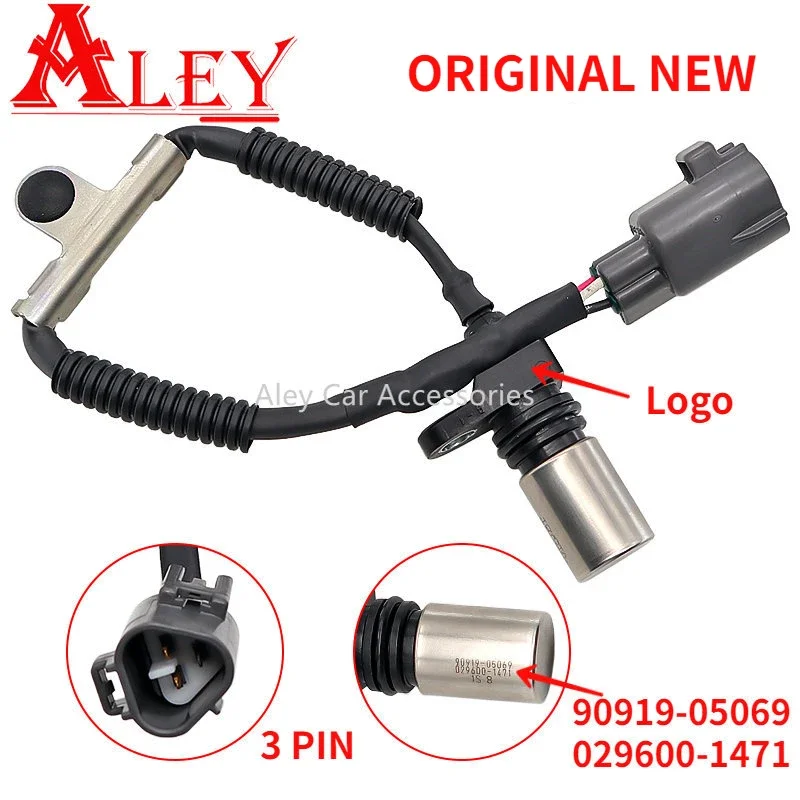 Original New 9091905069 90919 05069 029600-1471 90919-05069 For Toyota Avensis Rav4 Corolla For Lexus Crankshaft Position Sensor