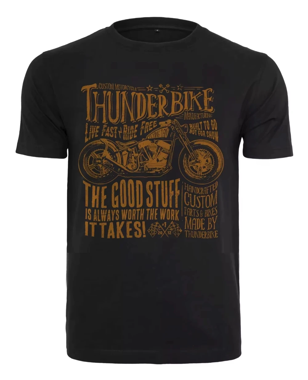 

2025 New Thunderbike Men's Tshirt Short Sleeve Luxury Brand T Shirt Men Women Cotton Tee Vintage H-Harley Tops Summer Streetwear