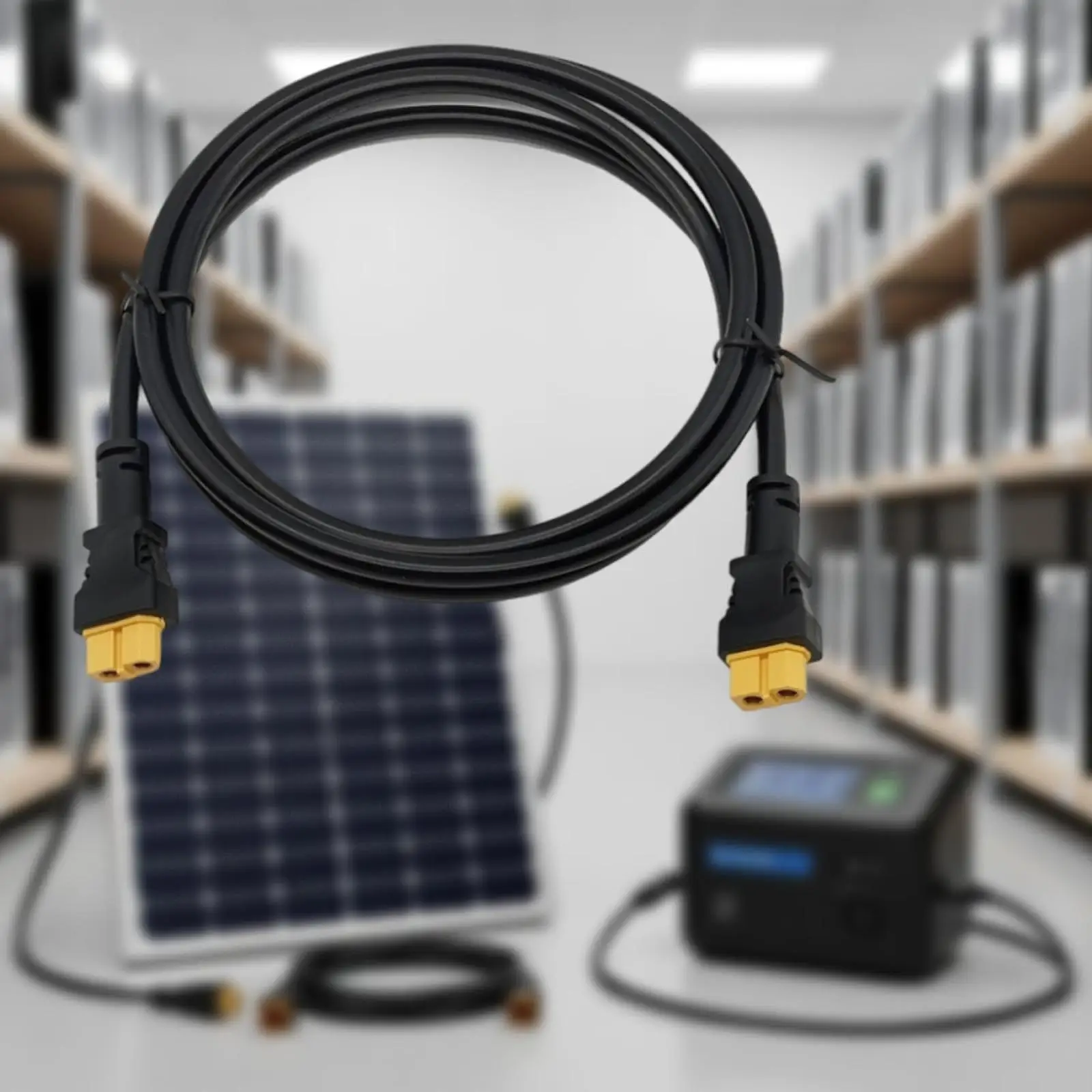 Wear Resistant XT60 Solar Cable 150cm Lightweight Connector for RV Power Station Picnic Outdoor Charging Accessories