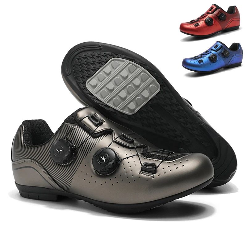 

Men Non Locking Mountain Bike Shoes Road Bicycle Rb Speed Fotowear Non Cleat Cycling Sneaker Flat Pedal Mtb Women Gold Color