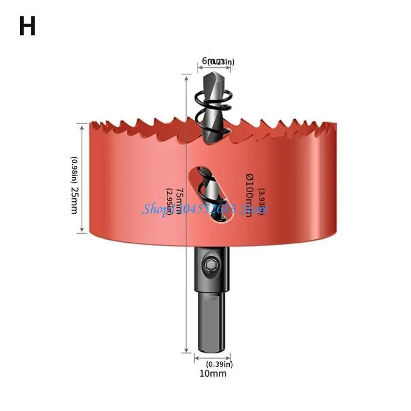 Y6gd M42 Hole Sciment Drift Bit Bid Woodworking Platter Bit Bit Bit Hole Opender Accessoire