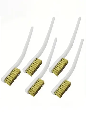 Conjunto de Escovas de Arame de Latão com Revestimento de Cobre (1/3/5 Peças) para Remoção de Tinta e Ferrugem, Ferramenta Industrial para Polimento de Metal e Limpeza de Rebarbas
