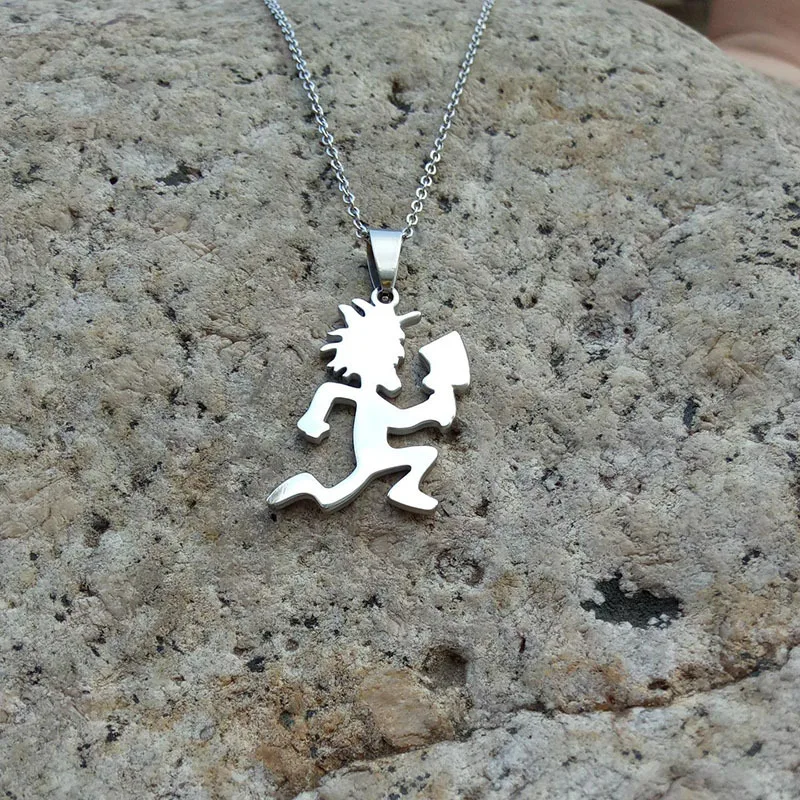 Edelstahl Beil Mann Charm Anhänger Halskette für Männer Frauen lustige Schmuck – Detail 2
