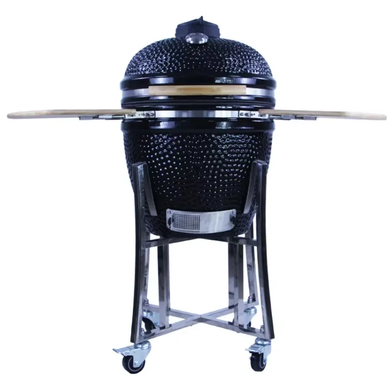 TOPQ 2024 Kamado 21inch Stainless Steel Ceramic Grill Kamado Charcoal Bbq Grill
