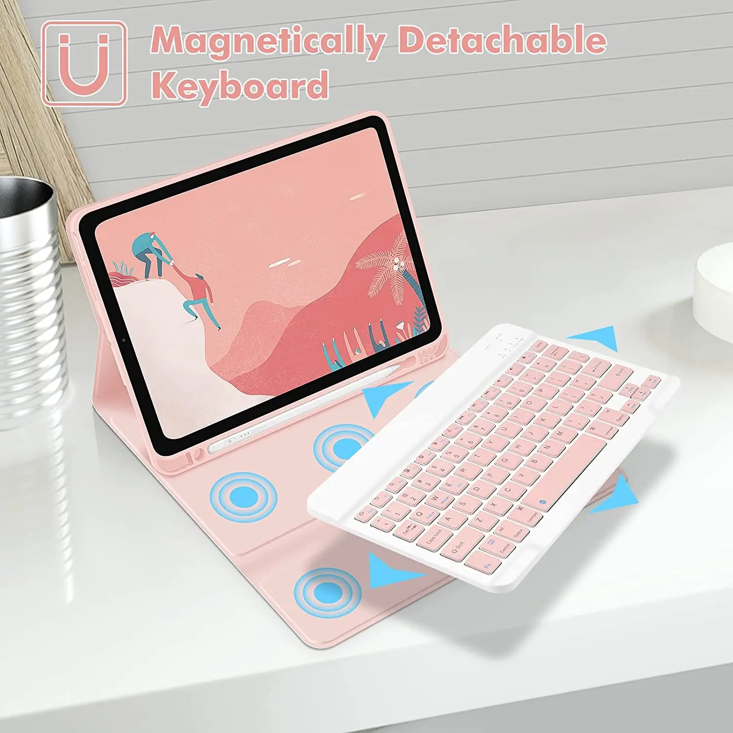 Teclado For iPad 11th A16 2025 Magnetic Tablets Keyboard Case for iPad Pro 11 2022 10.2 7 8 9 10th Gen Air 3 10.5 Stand Cover