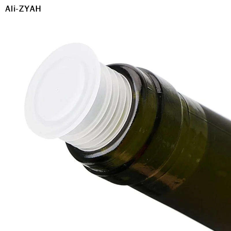 【Ha8】10Pcs 2026 Transparent Plastic Bottle Cap Red Wine Seal Cap Inside The Salt Bottle Nut Hole Dust Plug Easy To Pull The Cap