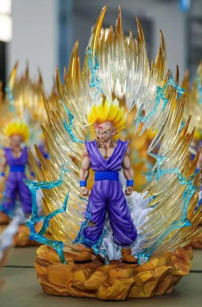 In Stock Jt Toys 36cm Dragon Ball Anime Figures Son Gohan Figures Super Saiyan 1 Collection Model Statue Gifts Toy