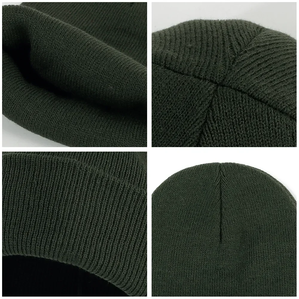 Custom Logo Winter Hats for Unisex New Beanies Knitted Solid Cute Hat Lady Autumn Female Beanie Caps Warmer Bonnet Men Wholesale