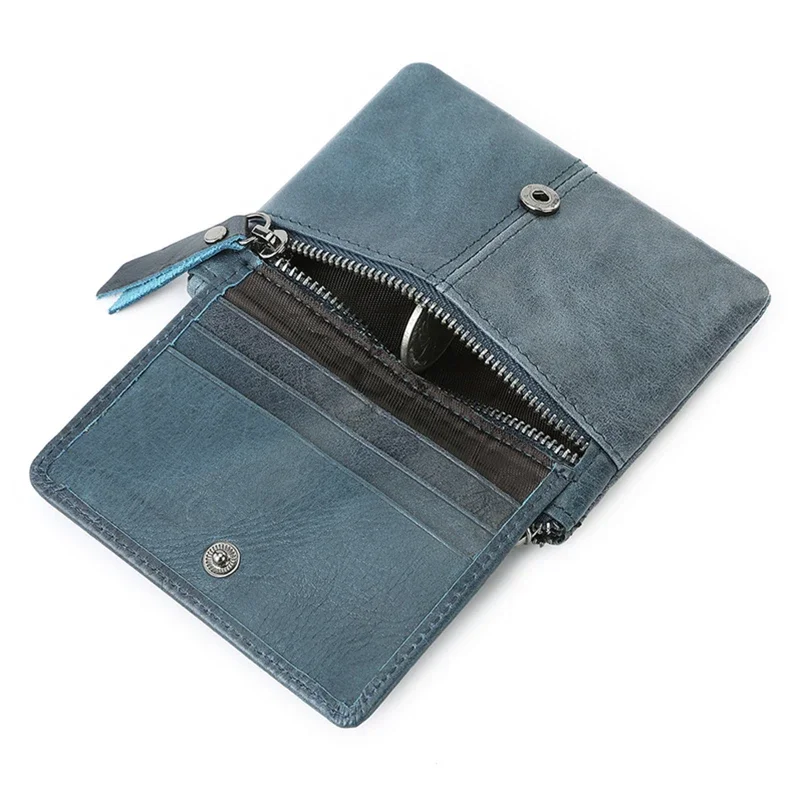 Genuine Leather Woman's Card Holder Money Clip Wallet Multi-functional Clutch Bag Mini Female Fashion Foldable Purse 2024