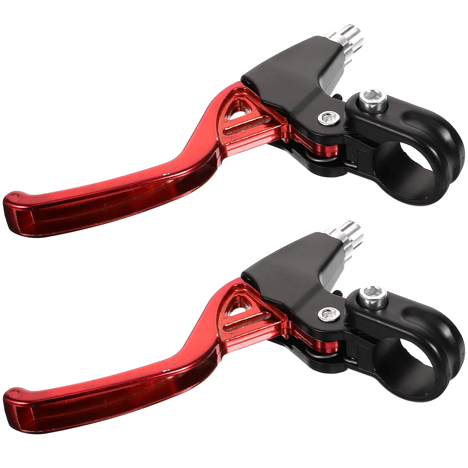 Bicycle Speed Racing All-aluminum Brake Handle Pair (red) 2pcs Bikes Braking Part DIY Levers