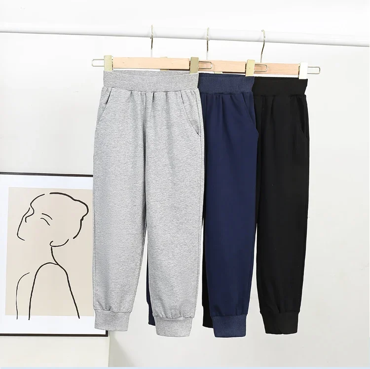 Herbst Winter Kinder Teenager Jungen Casual Sport Hosen Fleece Hosen Jogger Hose für Kinder Lose Sweatpant Warme Jungen Kleidung – Detail 8