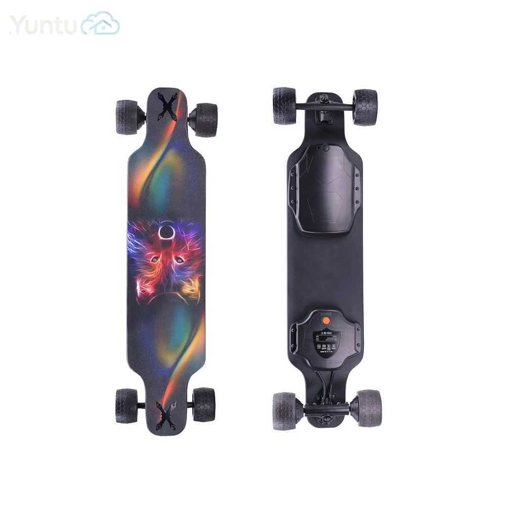 Jking H2B-02 Max Detachable Tire Electric Skateboard 40km/h Speed 500W*2 Motor 25km Range Remote Control Custom Longboard