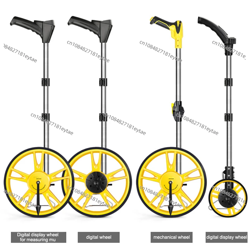 Digital Display Rangefinder Hand-held Roller Measuring Wheel Push-push Roller Wheel High-precision Mechanical Rangefinder