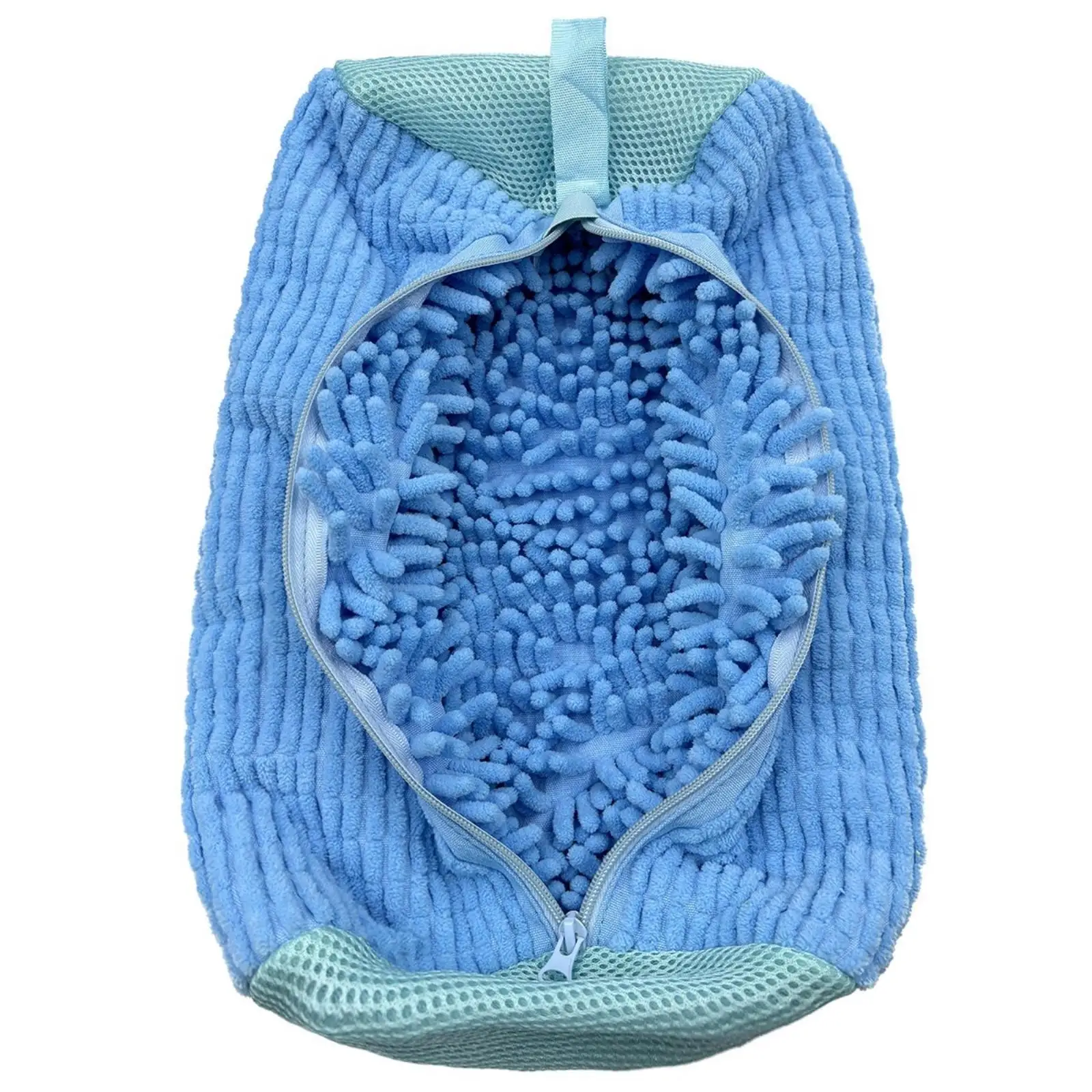 Chenille Laundry Shoe Bag Cylinder Shape Protects Sneakers During Wash Cycle