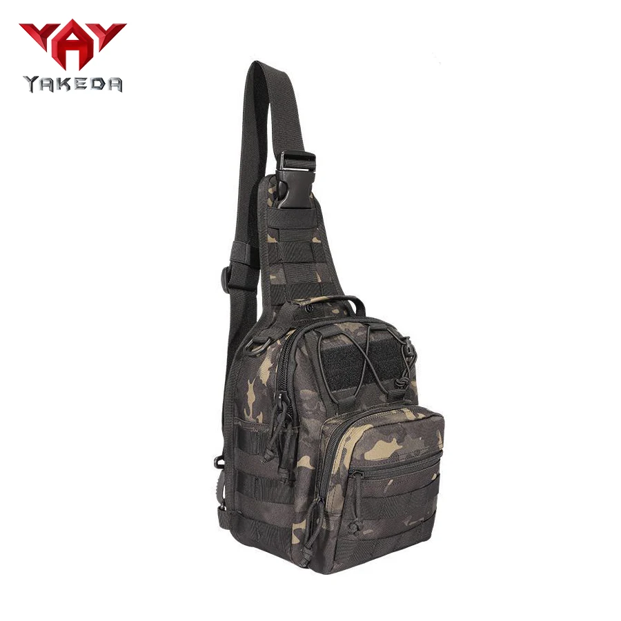 YAKEDA Bolsa de pecho táctica camuflaje cruzada diagonal compacta