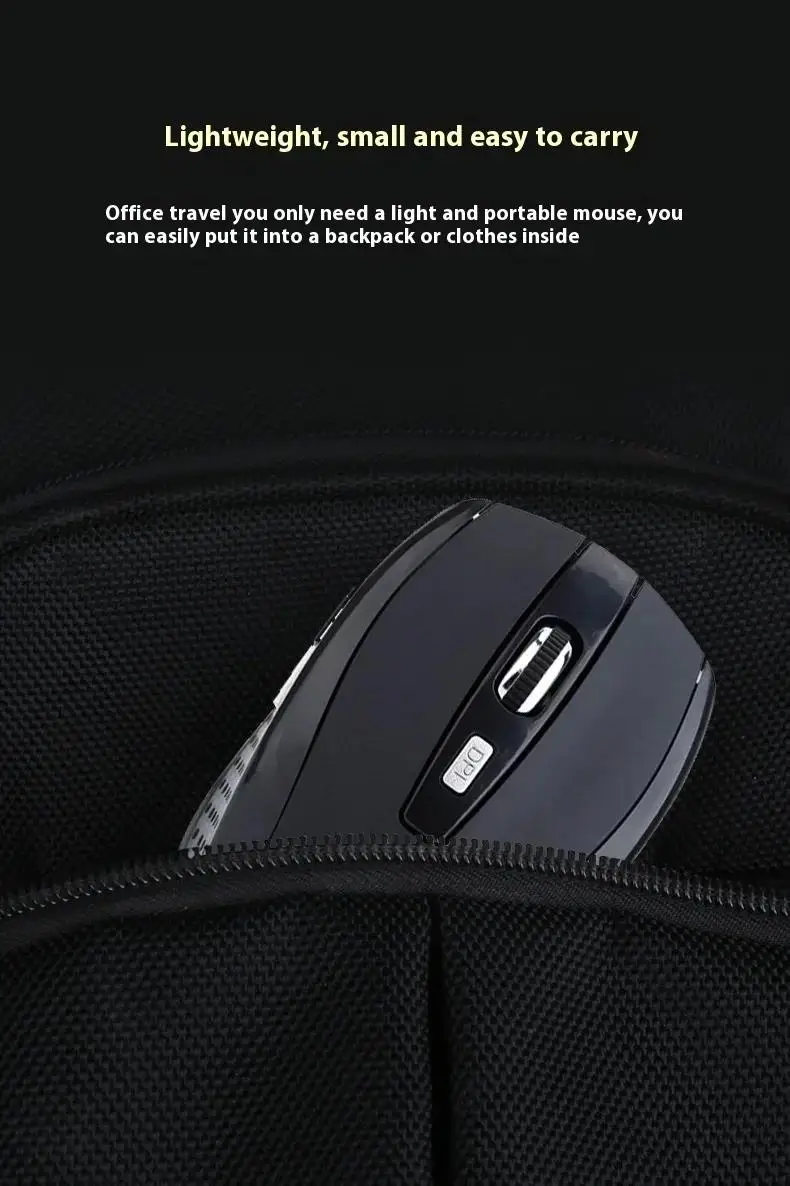 Wireless Bluetooth Mouse Silent Mouse 2.4G Portable Mobile Optical Mice Adjustable DPI Levels For Office Notebook MacBook Laptop