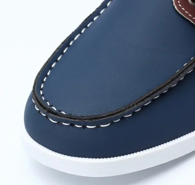 Modische Übergrößen-Herrenschuhe mit Weicher Sohle, Übergrößen-Freizeitschuhe, Herren-Lederschuhe – Detail 2