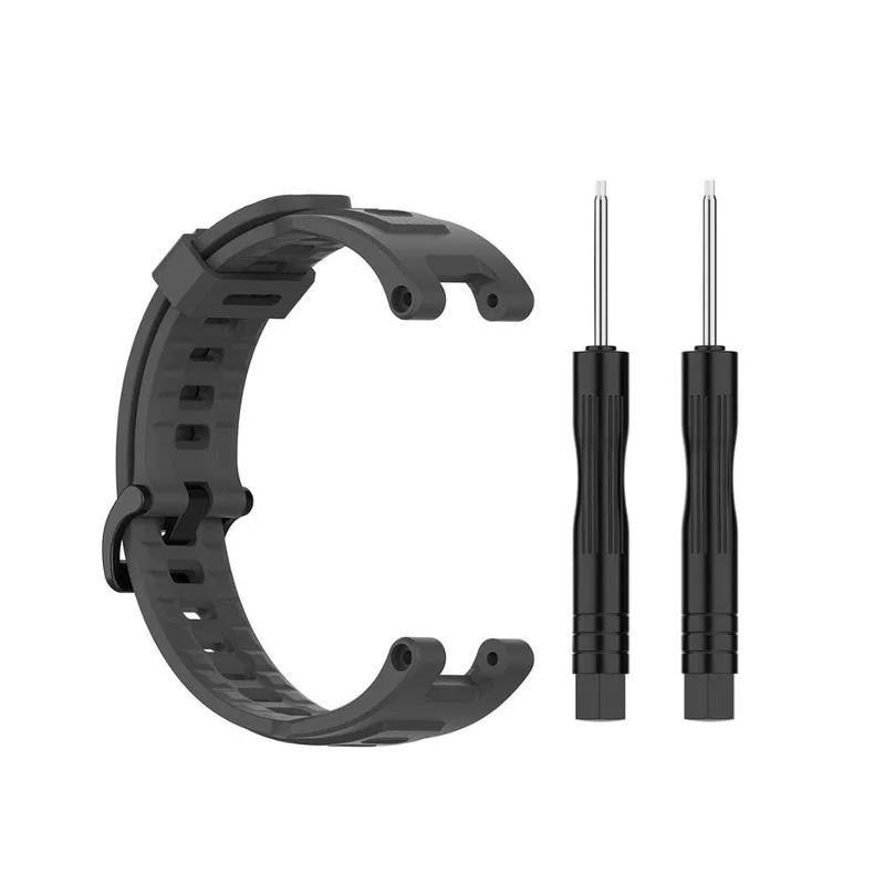 ل Amazfit T-Rex لينة حزام ساعة سيليكون و المضادة للخدش شفاف حافظة من البولي يوريثان ل Amazfit T-Rex Smartwatch استبدال حزام