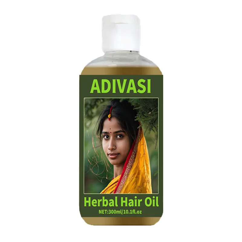 Ayurvedic Hair Growth Oil India Adivasi Herbal Hair Growth Oils Anti Hair Loss Fast Regrowth Thicken Serum view 5