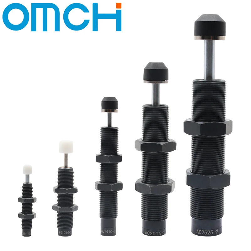 AC Series AC0806 1008 1210 1412 1416 Pneumatic Cylinder Shock Absorber with Self-Compensation Cap Automatic Hydraulic Buffer
