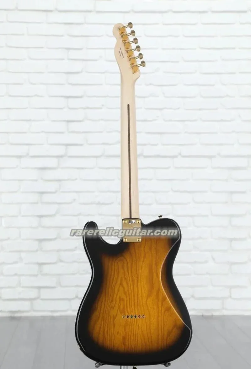 Rare Kotzen Sunburst Flame Maple Top Electric Guitar Ash Body Maple Fingerboard Abalone Dot Inlay 6- Saddle Bridge Gold Hardware