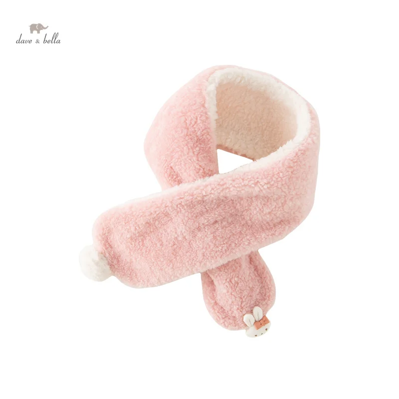 Dave Bella Winter Scarf Baby Girls Scarf Soft Plush Scarves Pink Neck Collar Warmer Stuff Christma Gift DB4237967