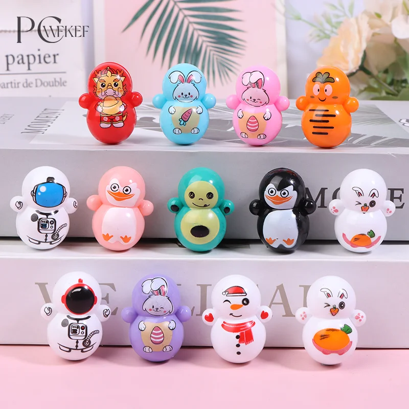 

10PCS Children Birthday Party Favors Baby Shower Easter Party Pinata Fillers Gift Bag Cute Mini Rabbit Tumbler Toys