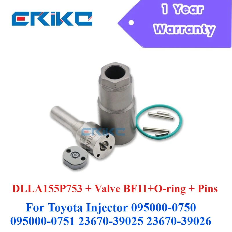 

DLLA155P753 (093400 7530) Сопловой клапан BF11 # Ремкомплекты форсунок Toyota 095000-0750 095000-0751 23670-39025 23670-39026