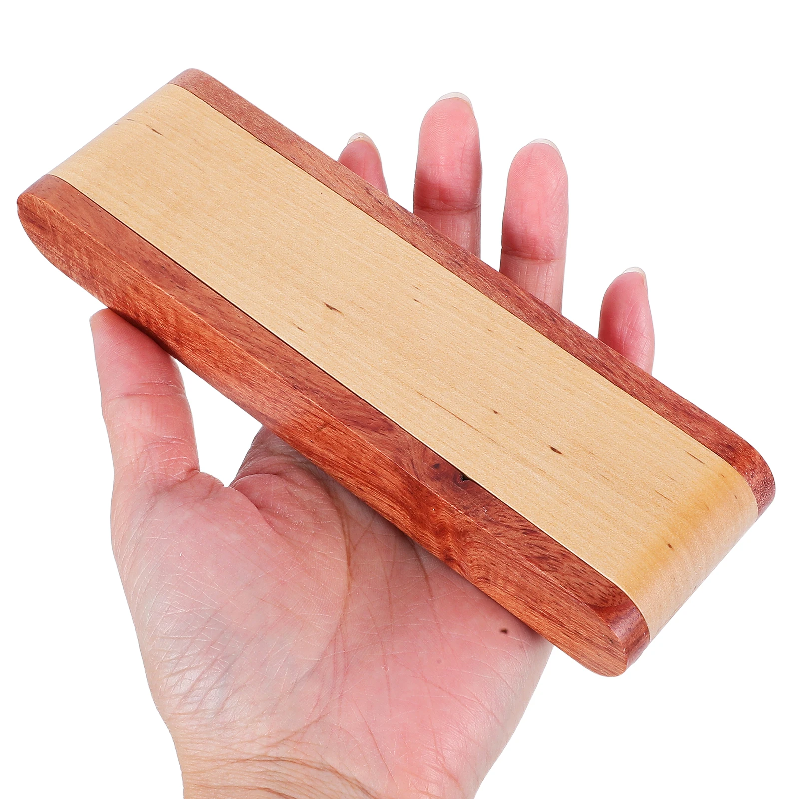 

Wooden Box Solid Wood Stationery Organizer Flip Lid Desk Storage Executive Holder Natural Grain Sealing Design Office Supplies